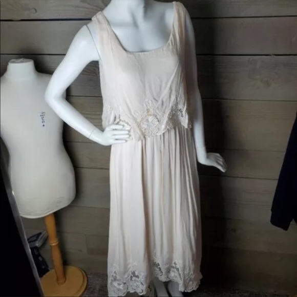 Fillyboo Maternity Nursing Dress Cream M - Picture 3 of 5